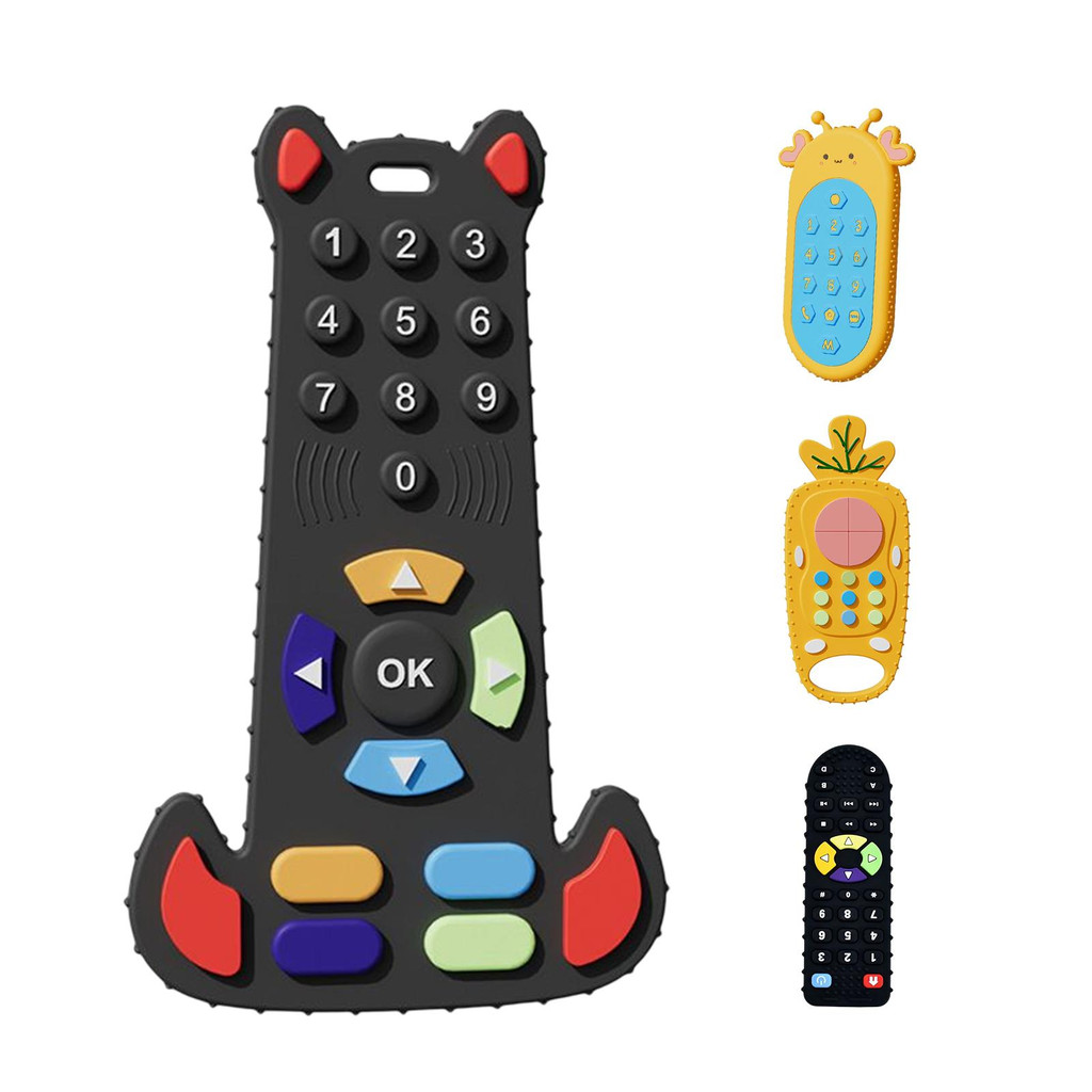 Silicone Baby Teething Toys TV Remote Control Shape Teething Toys Chew ...