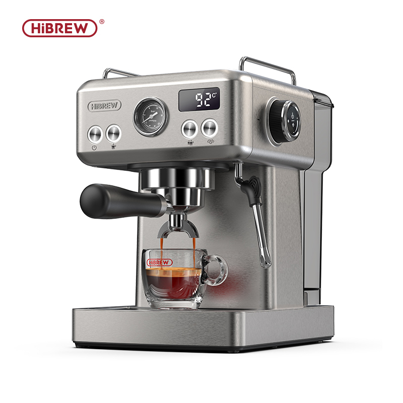 HiBREW 19Bar Semi Automatic Espresso Machine Temperature Adjustable