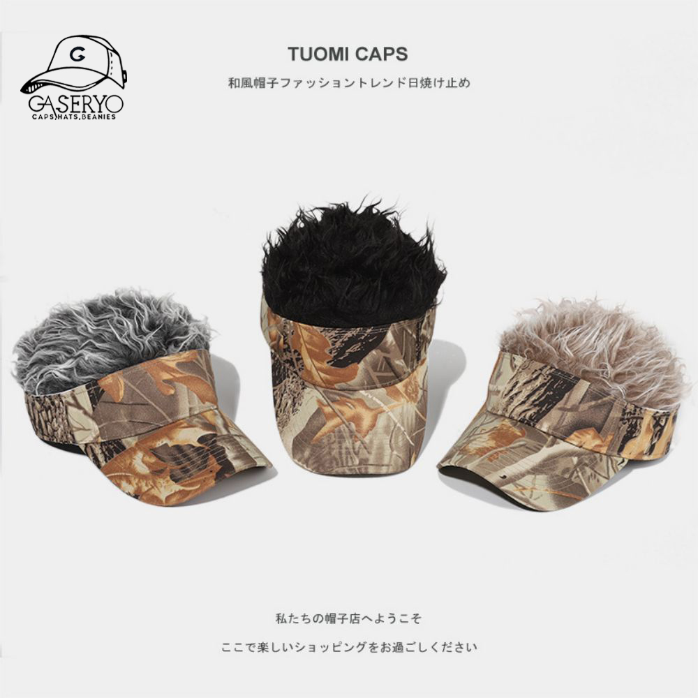 Gaseryo Handsome Hair Sun wig hat with visor/cap - Fashion Hat ...