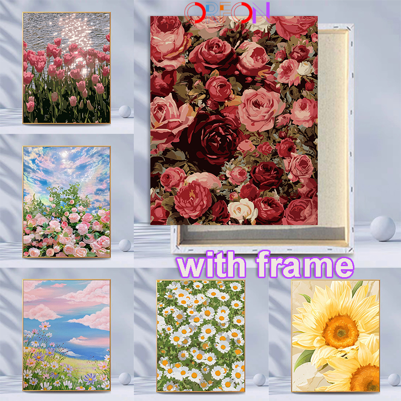 [30x40cm with frame] Paint by Numbers wall art/ paint by number DIY