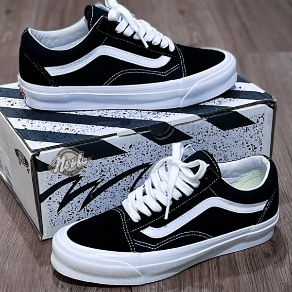 Sapatos Vans Vault Og Old Skool Lx Black White SS20 Unisex Casual Shoes