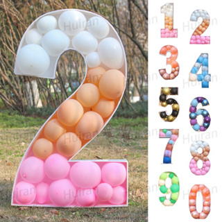 2pcs/lot 32 40inch Rose Gold Number 24 Foil Balloons Happy