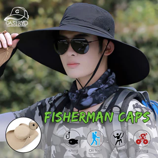 Men's spring and summer fishing sunshade cap Outdoor sunscreen mask cape  cap Mountaineering detachable fisherman net cap