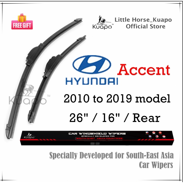 2010 to 2019 Hyundai Accent Wiper Blade for Acent HB Hatchback Hatch ...