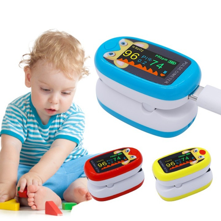 2023 cute finger oximeter Child Baby Kids Pulse Oximeter Oximeter for