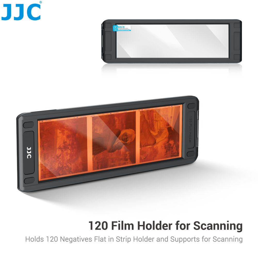 JJC 120 Film Holder for Scanning to Hold 120 Medium-format Negative Film  Flat in Strip Holder on Standard Flatbed Scanner with Backlight