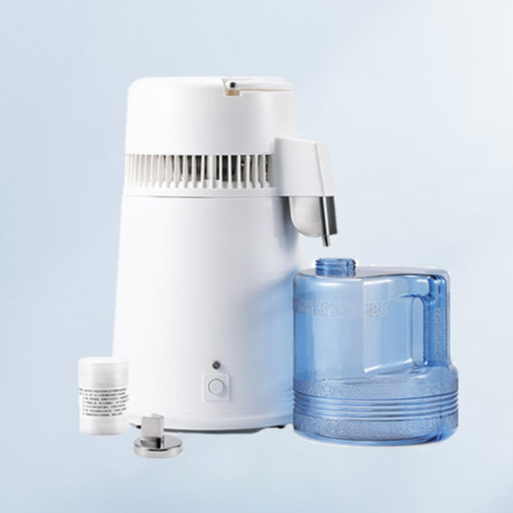 4L Water Distiller with Plastic Bucket 750W Medical Equipment Distiller, Distilled Water Maker