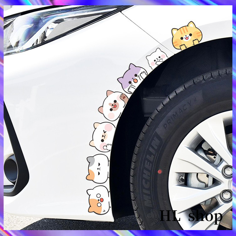 HL Cartoon stickers Cartoon kitten stickers Personalized car body cat ...