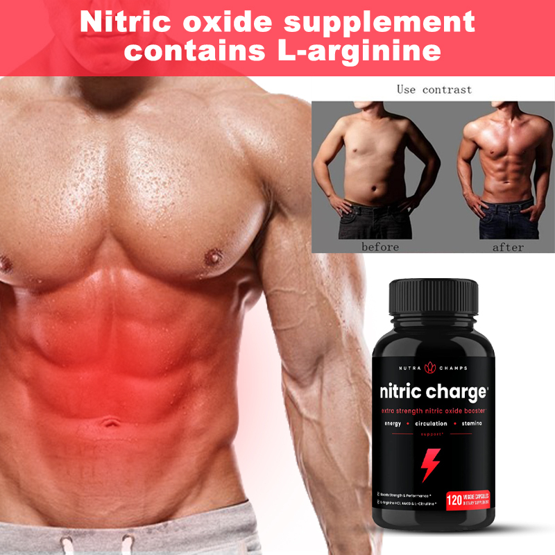 Nitric Oxide Supplements LArginine, Citrulline Malate, AAKG, Pine Bark, Grape Seed Extract