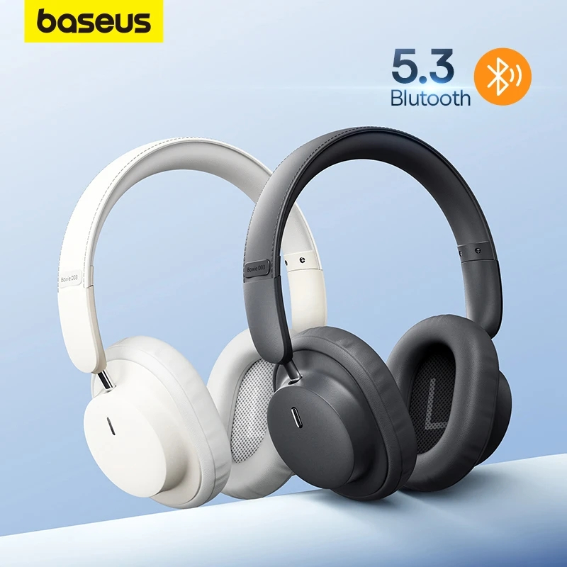 Baseus D03 Wireless Headphones Bluetooth 53 Low Latency With Mic 35mm Jack For Notebook 2722