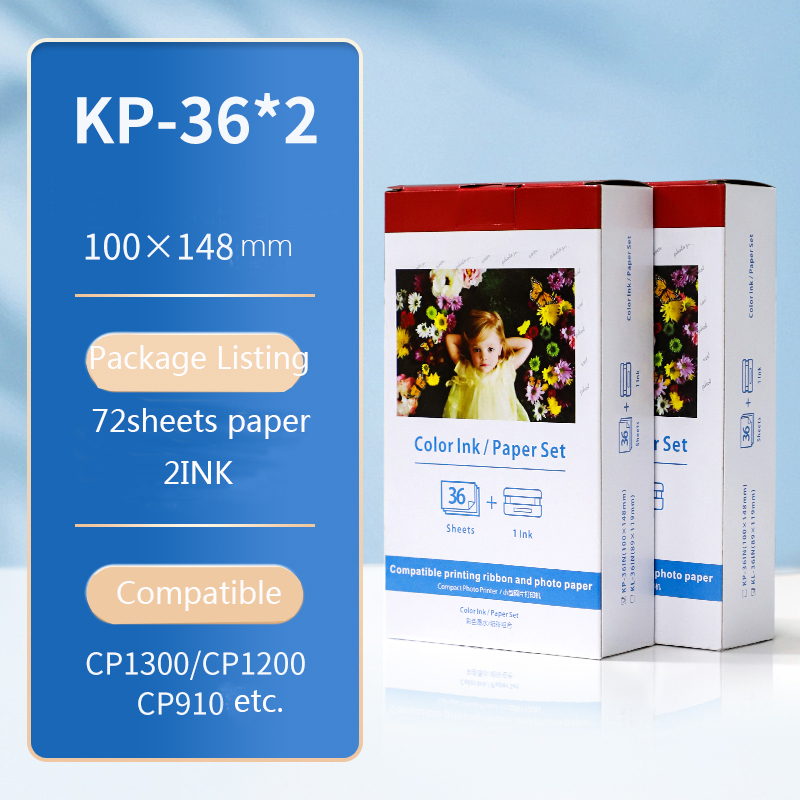 KP72IN KP-36IN for Canon Selphy CP1300 CP1200 Printer Ink Cartridge ...
