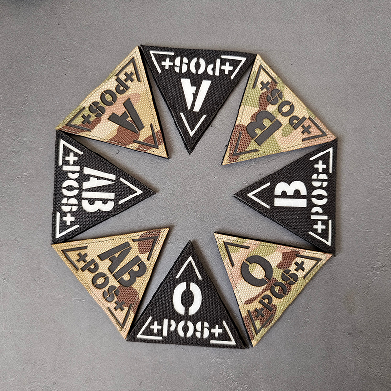 Blood Patch Triangle Helmet Badge Infrared Reflective Cloth Sticker A ...