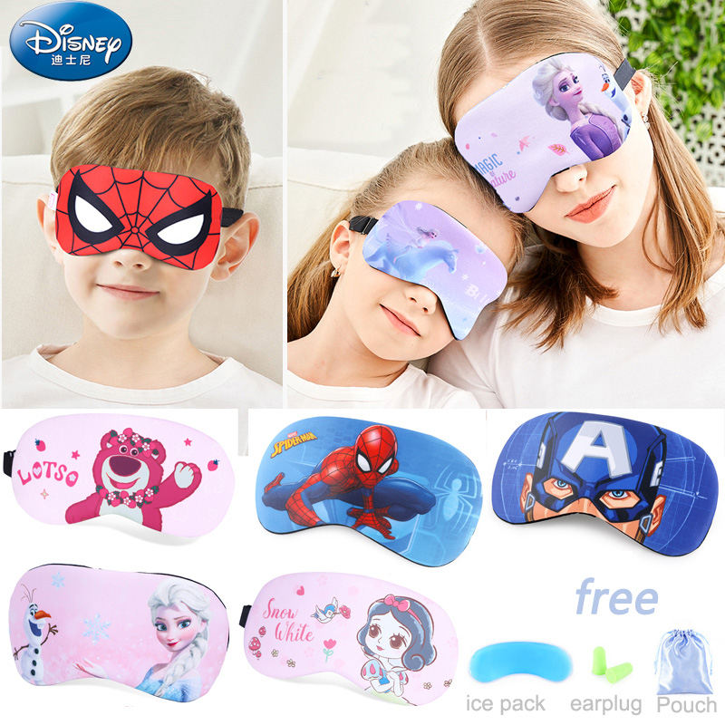 Free Earplugs+Ice Bag Disney Kids Eye Mask Cute Lunch Break MustHave