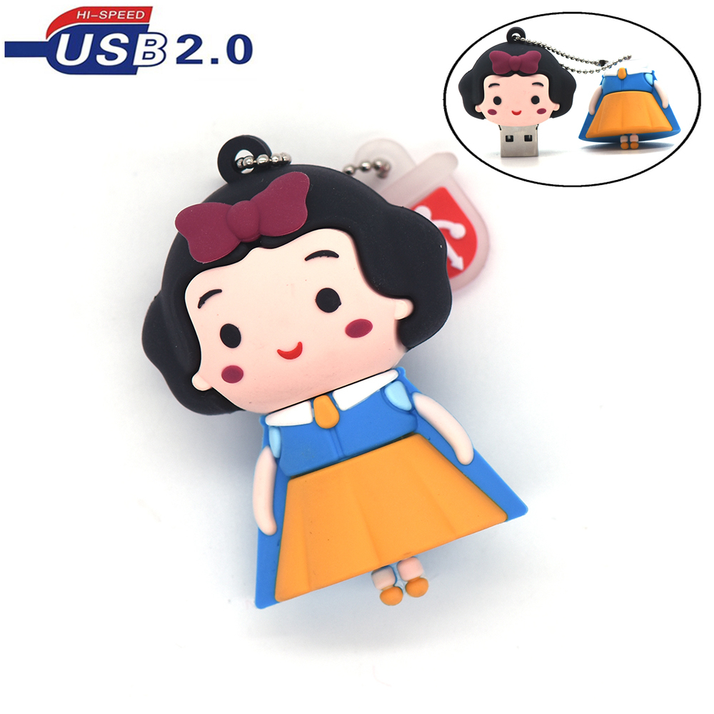 Usb2.0 Flash Disk Cute Girl Pen drive 4GB 8GB 16GB 32GB 64GB Memoria ...