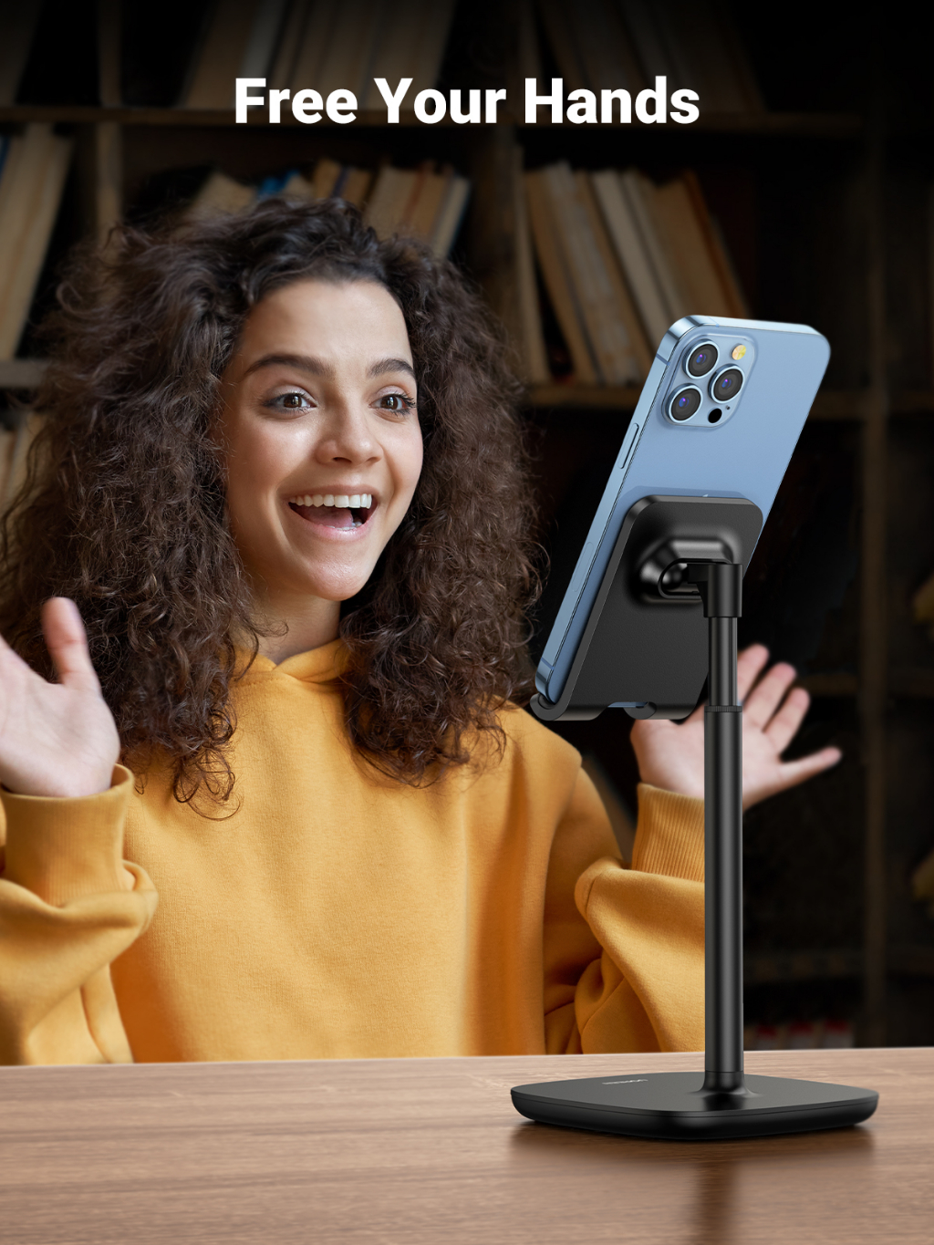 UGREEN Cell Phone Stand Desk Height Adjustable Phone Holder Dock iPhone
