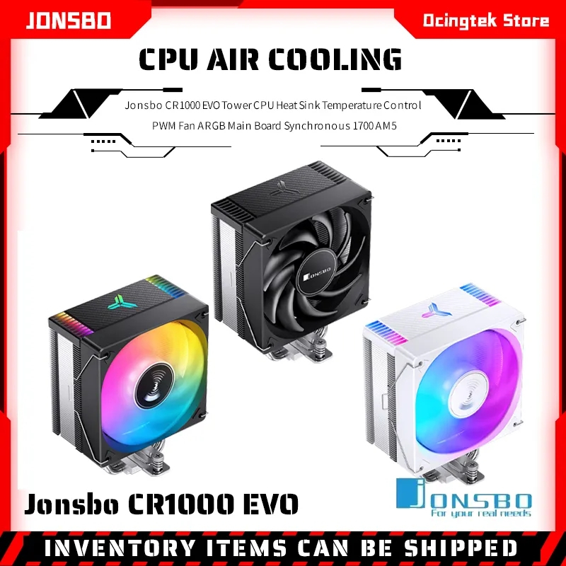 JONSBO CR1000 EVO Aircooled CPU heat sink 4 Heat Pipe Tower CPU Cooler