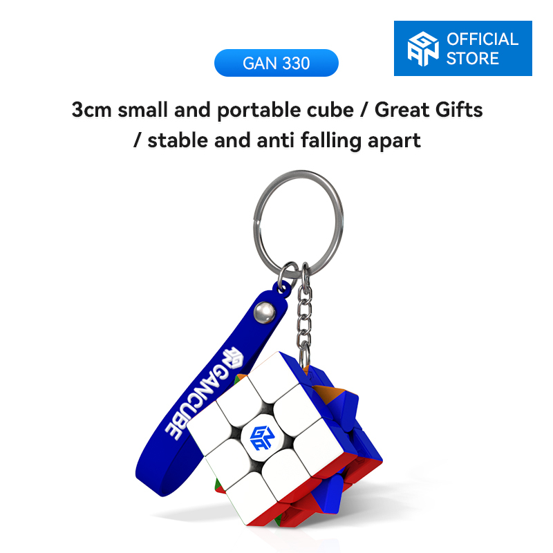 Gan Cube 330 Cube Key Ring 3X3 Speed Keychains Mini Toys Gift (Standard ...