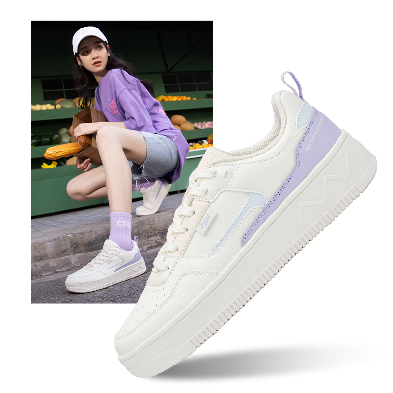 361 Degrees Women s Sports Shoes Fashion White Shoes All Match Casual Light Skateboard Fashion Sneakers Female 681936614 Shopee Philippines