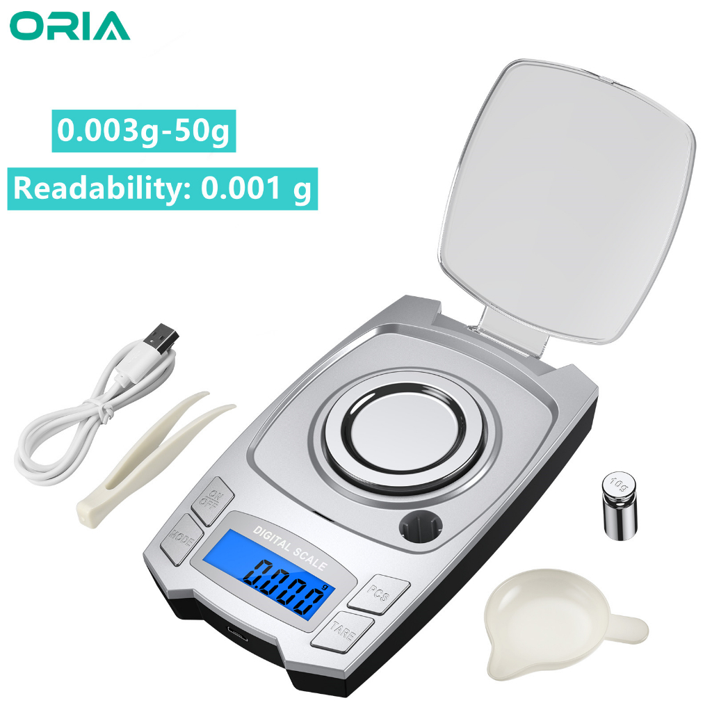 ORIA USB Rechargeable High-precision Digital Scale Jewelry Medicinal ...