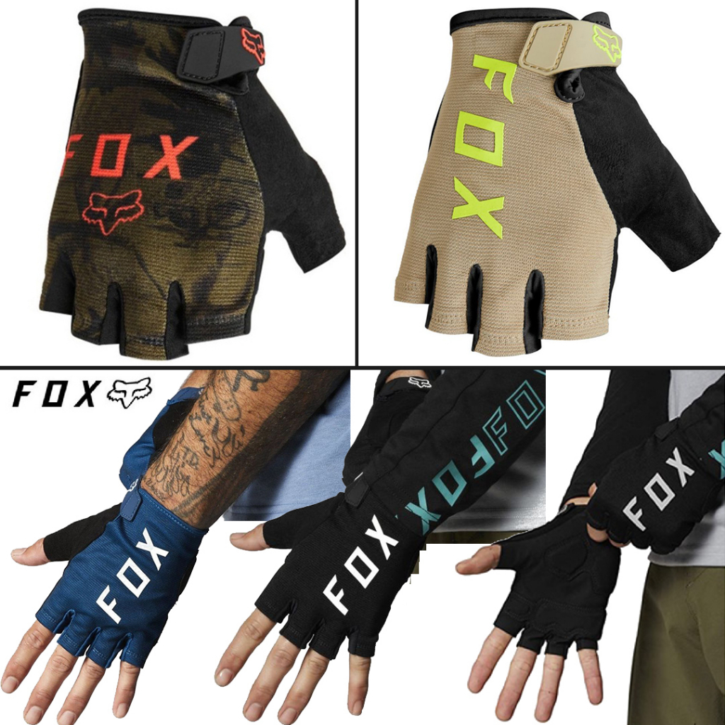 FOX 2023 New Ranger Gel Half Finger Mountain Bike Gloves 4 colors MTB Offroad Riding Gloves