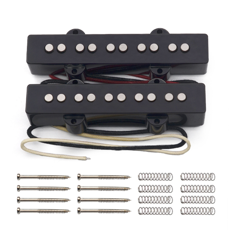 5 String Alnico 5 Jazz Bass Pickups Neck9.6K & Bridge11.1K Pickup fit