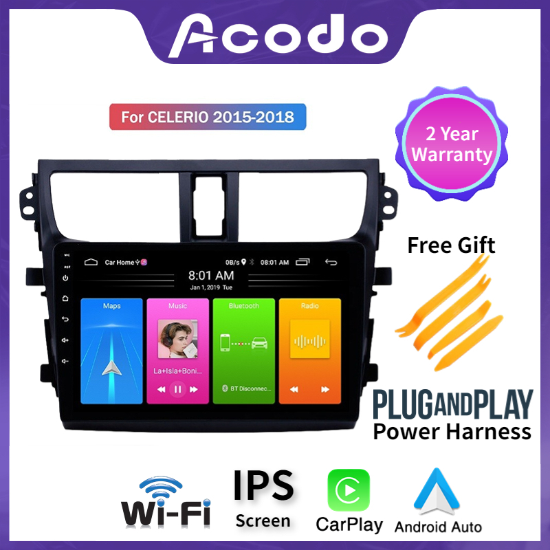 For Suzuki Celerio 20152018 IPS Touch Screen Car Head Unit With Frame