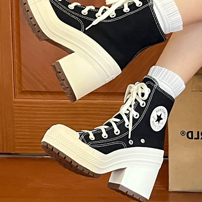 Converse Chuck 70 De Luxe Heel Converse official thick-soled muffin ...