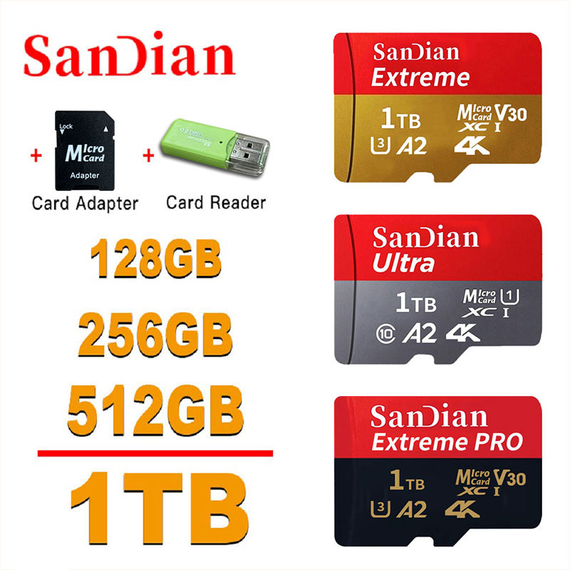 Original Micro Memory SD Card memory card 512GB 1TB Extreme PRO TF ...