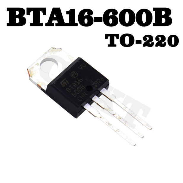 Triac ST BTA16-600B 16A 600V TO220AB - Componente Elettronico Nuovo