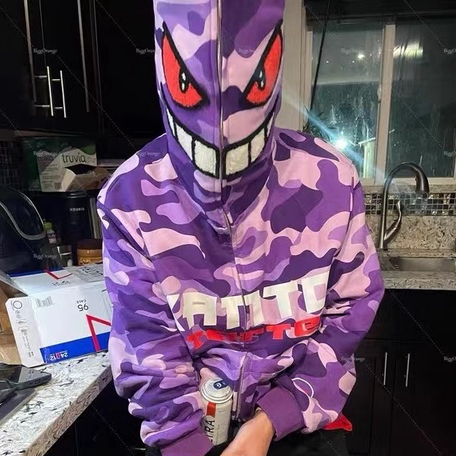 Monster face hoodie sale