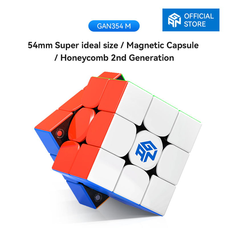 GAN 354 M v2 Magnetic Speed 3x3 Stickerless Cube | Shopee Philippines
