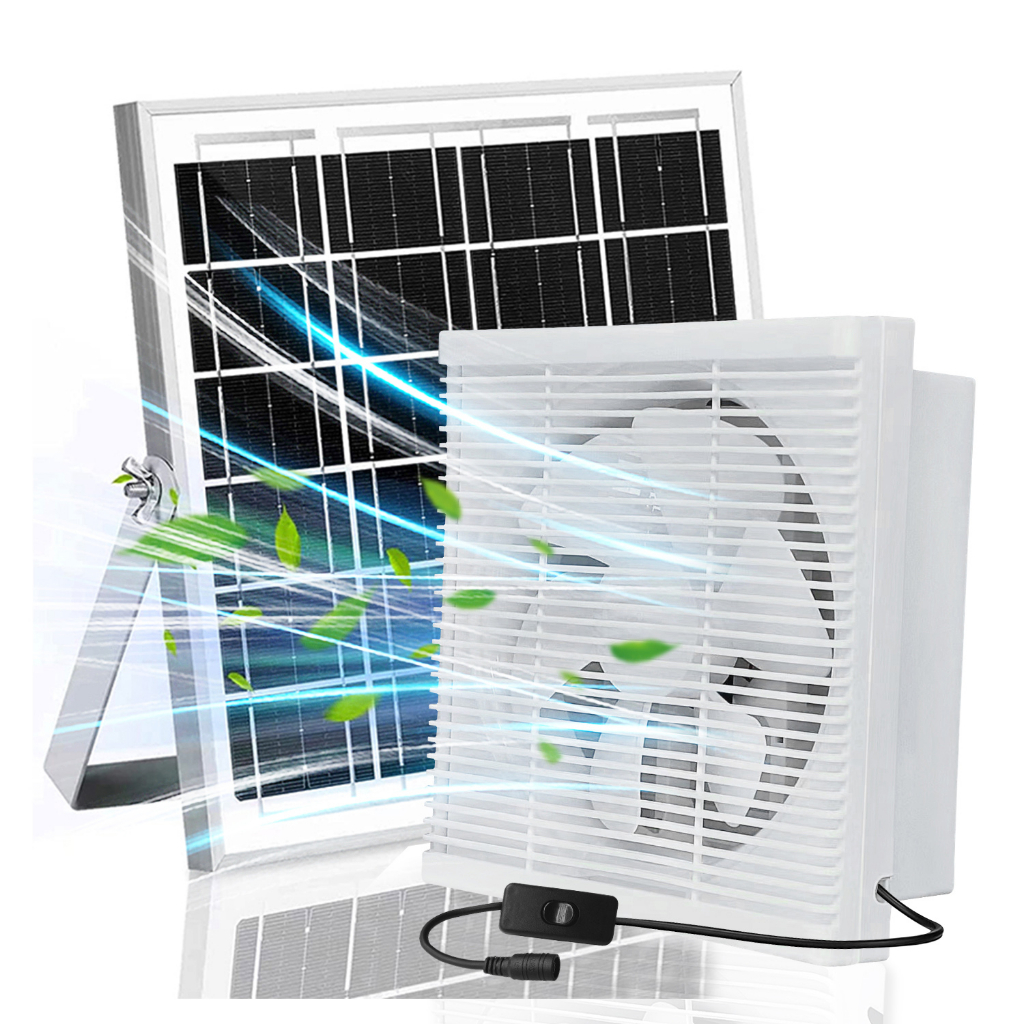 Solar DC 12V solar exhaust fan Household ventilation fan Range