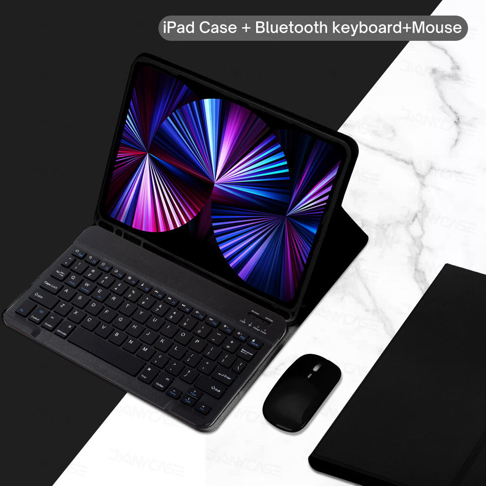 Keyboard Case for iPad Air 6th Gen 11'' M2 2024 7th 8th 9th Gen 10.2 Air4 Air5 10th 10.9 Air2