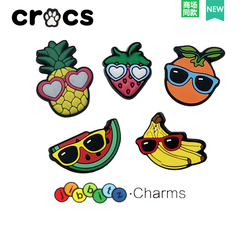 2023 NEW Crocs Jibbitz /Shore Charms/Fruit glasses/ jibbitz Set/crocs