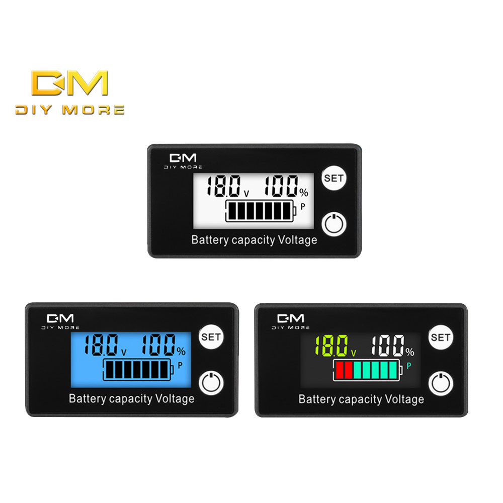 thumbnail image 2 of IPX7 Battery Ty Monitor,DC 7-100V Battery Percentage Voltage Tester 12V 2 of 13