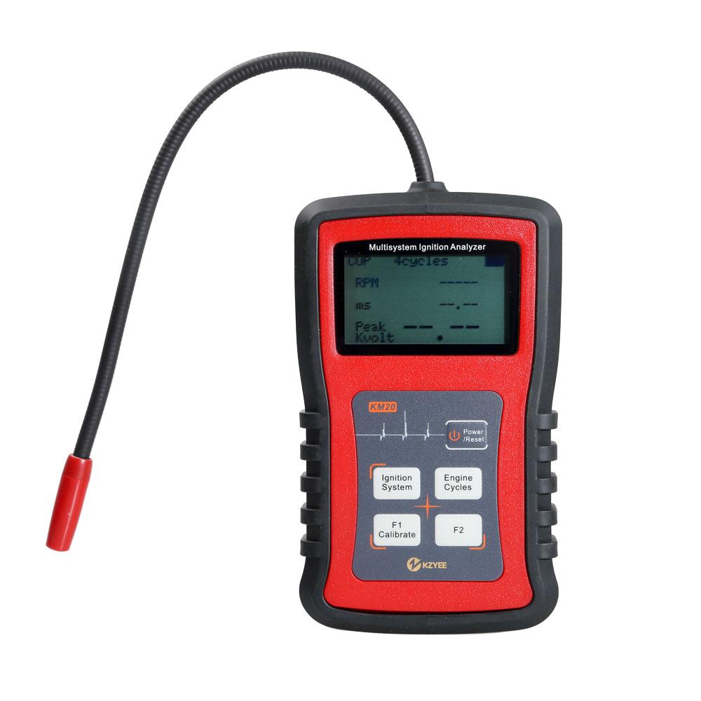 KZYEE KM20 Multi-system Ignition Analyzer Tester Measure RPM Spark Volt ...