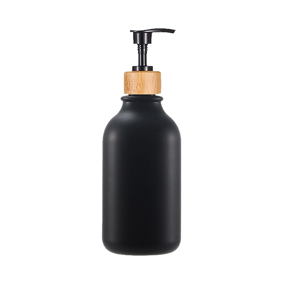 Matte Black Shampoo and Conditioner Dispenser Refillable Shampoo Bottle