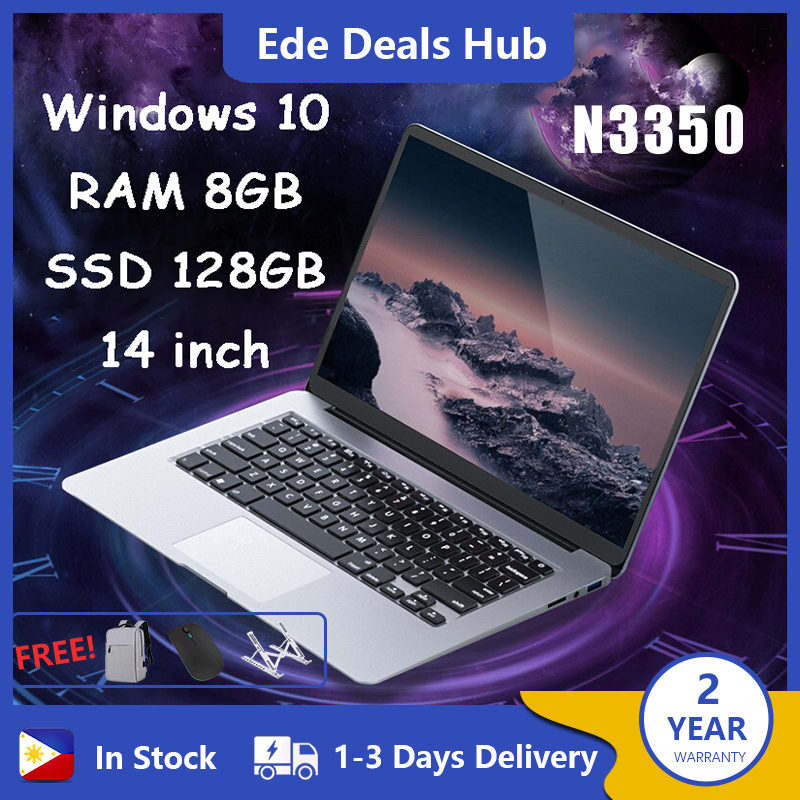 2023 ASUS Factory Intel Celeron N3350 Laptop 8G RAM+128GB ROM 14 Inch