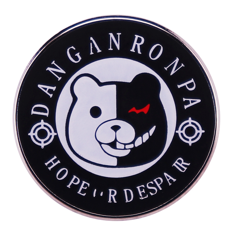 Monokuma Button Badge Video Game Danganronpa Enamel Pin Shopee