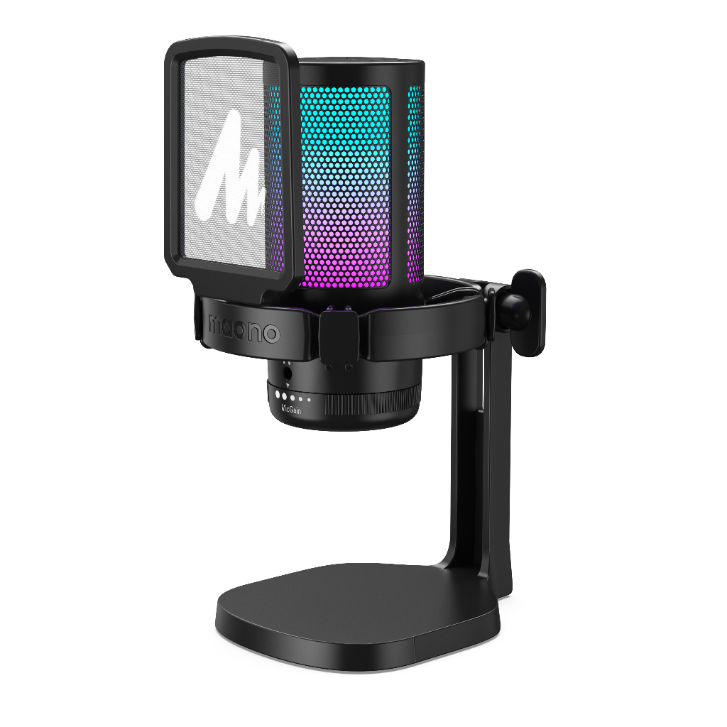 MAONO USB RGB Gaming Condenser Noise Canceling Mic DGM20 | Shopee ...