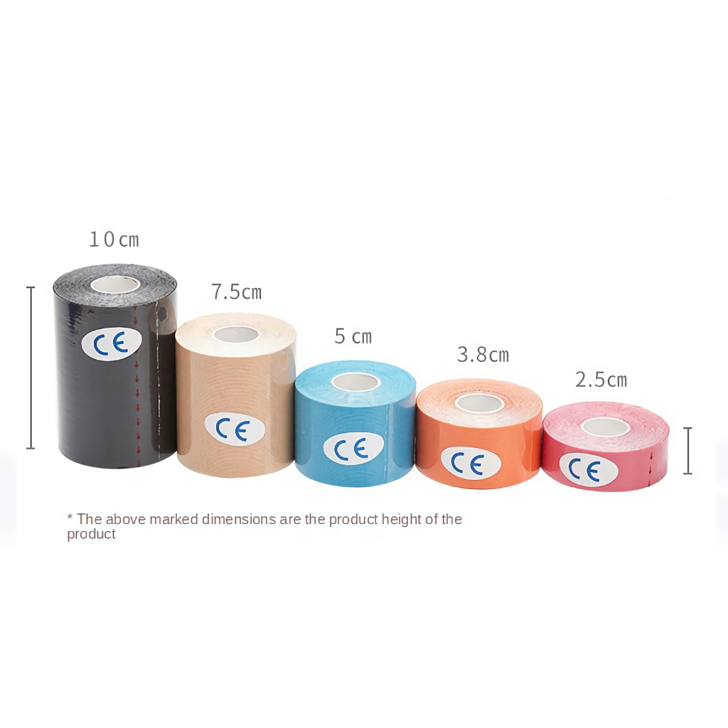 5 Size Kinesiology Tape Muscle Bandage Sports Cotton Elastic Adhesive ...