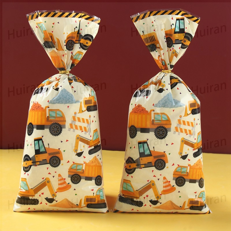 25/50pcs Engineering Vehicle Candy Bags Construction Theme Party Loot ...