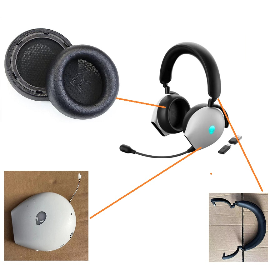 Original Replacement Parts for Alienware AW920H Headphones,Ear Pads