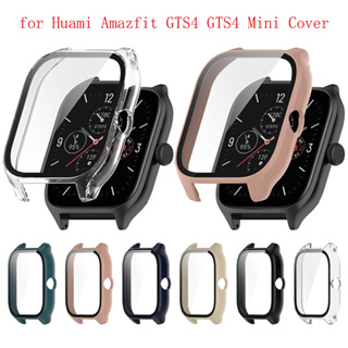 3 Pack Case with Tempered Glass Screen Protector Compatible with Amazfit  GTS 4 Mini, Hard PC Protective Cover for Amazfit GTS 4Mini Smartwatch