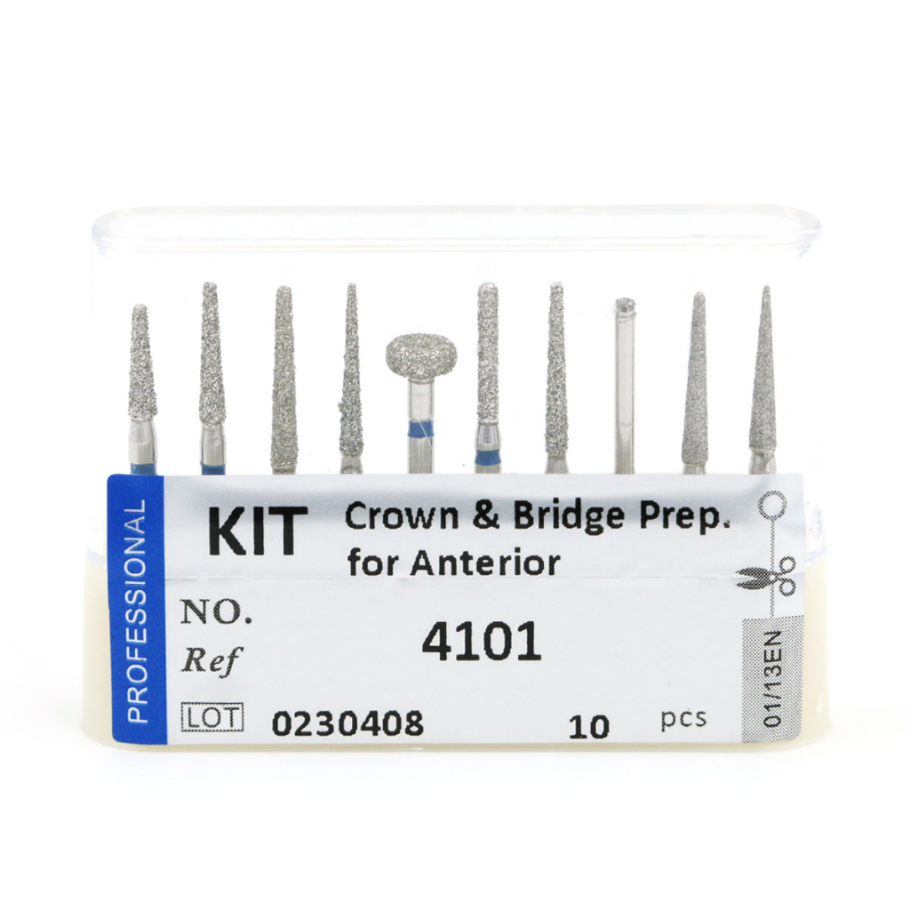 Diamond Burs Crown&Bridge Preparation for Anterior & Posterior Drills High Speed Handpiece