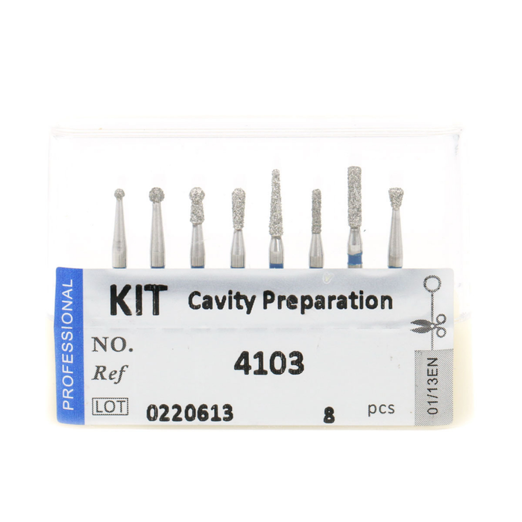 Diamond Burs Cavity Preparation Kit Drills High Speed Handpiece