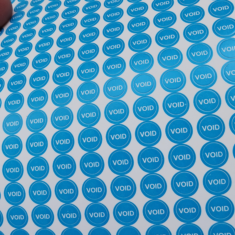 1000 Stickers 5mm Diameter Round VOID Warranty Sticker Eggshell Paper ...