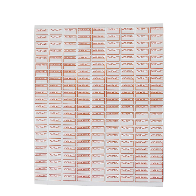 Universal Warranty Paper Sticker 1000pcs 10x5mm Rectangle Eggshell ...