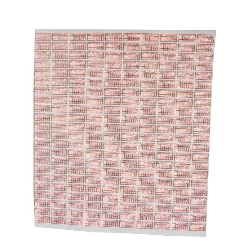 Universal Warranty Paper Sticker 1000pcs 10x5mm Rectangle Eggshell ...