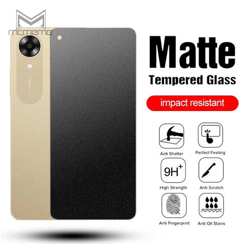 9H Matte Tempered Glass Screen Protector OPPO A18 A17K A17 A57 A58 A38 ...